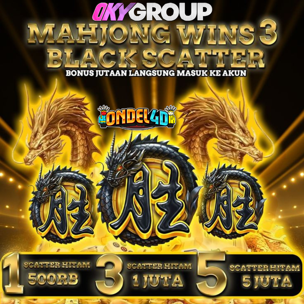 LOGIN ONDEL4D dengan Mahjong Wins 3 Black Scatter Bonus